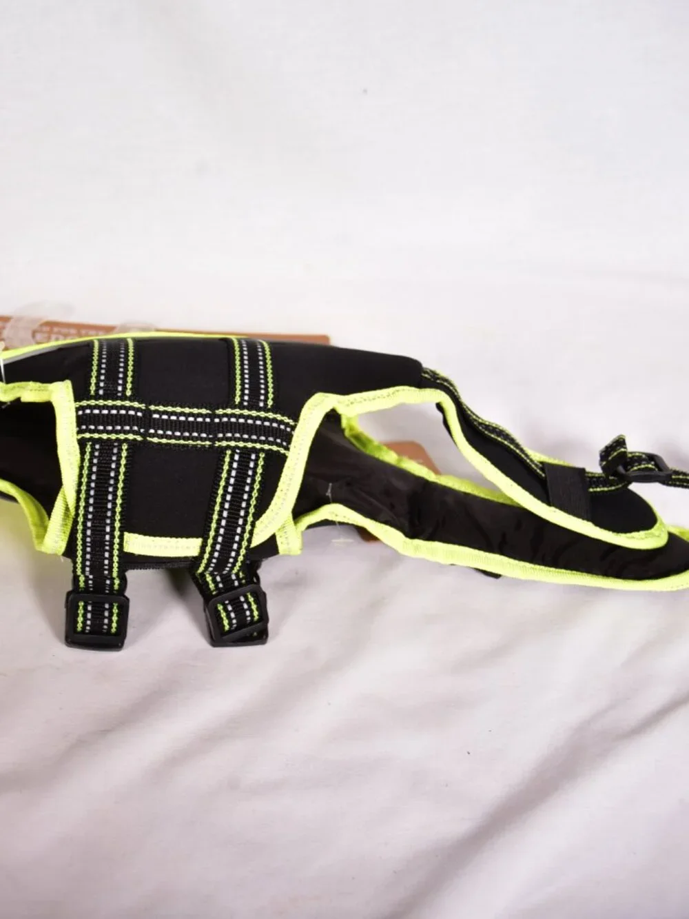 Arcadia Trail High Visibility Yellow Black Dog Flotation Life Jacket XS NWT
